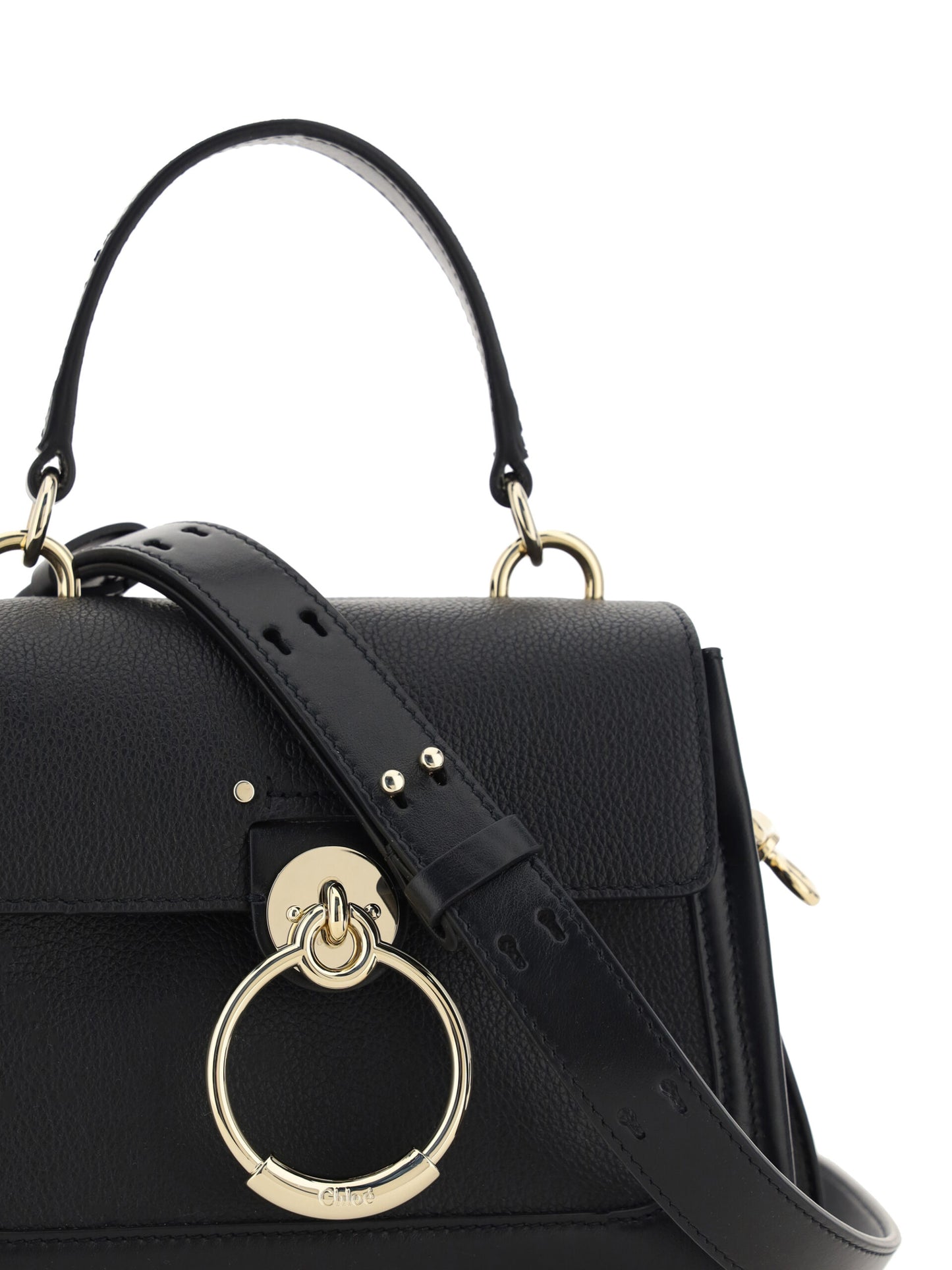 Chloé Elegant Tess Calfskin Handbag in Timeless Black