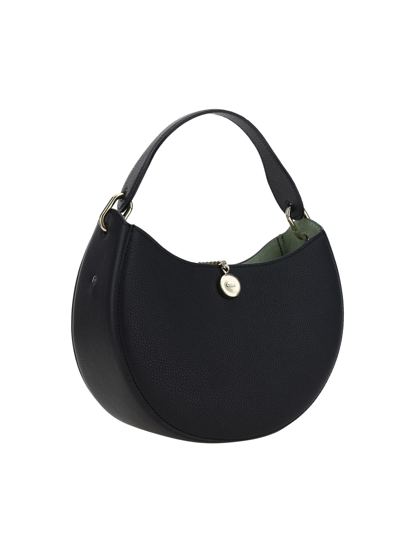 Chloé Elegant Black Calf Leather Shoulder Bag