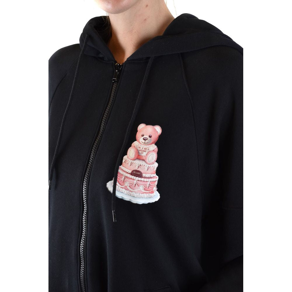 Moschino Couture Chic Teddy Cake Zip Hoodie - Made in Italy