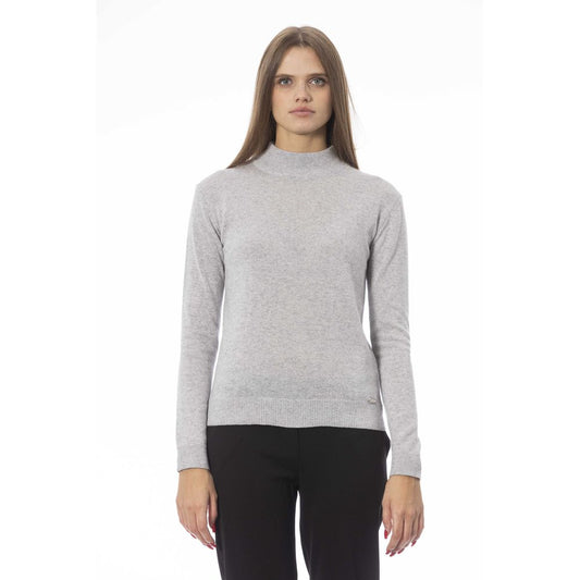 Baldinini Trend Gray Cashmere Women Sweater