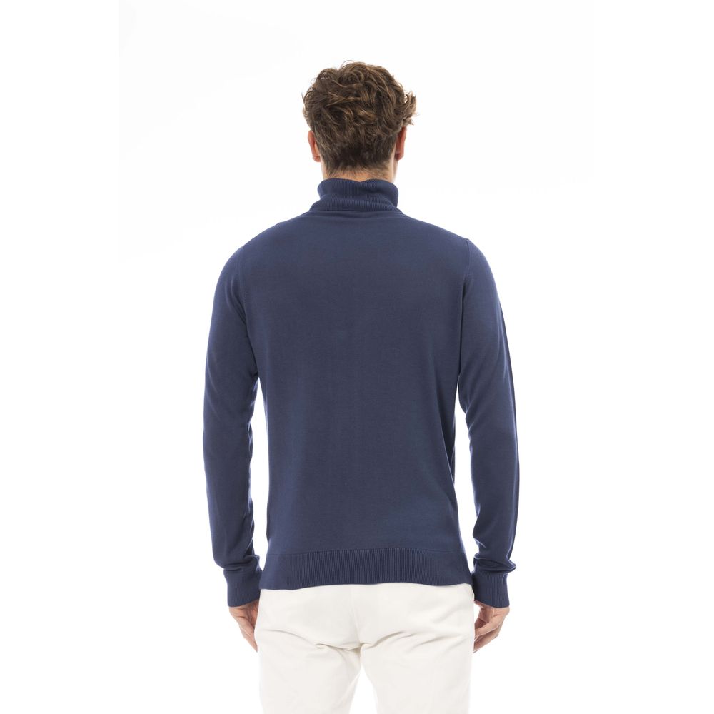 Baldinini Trend Blue Modal Men Sweater