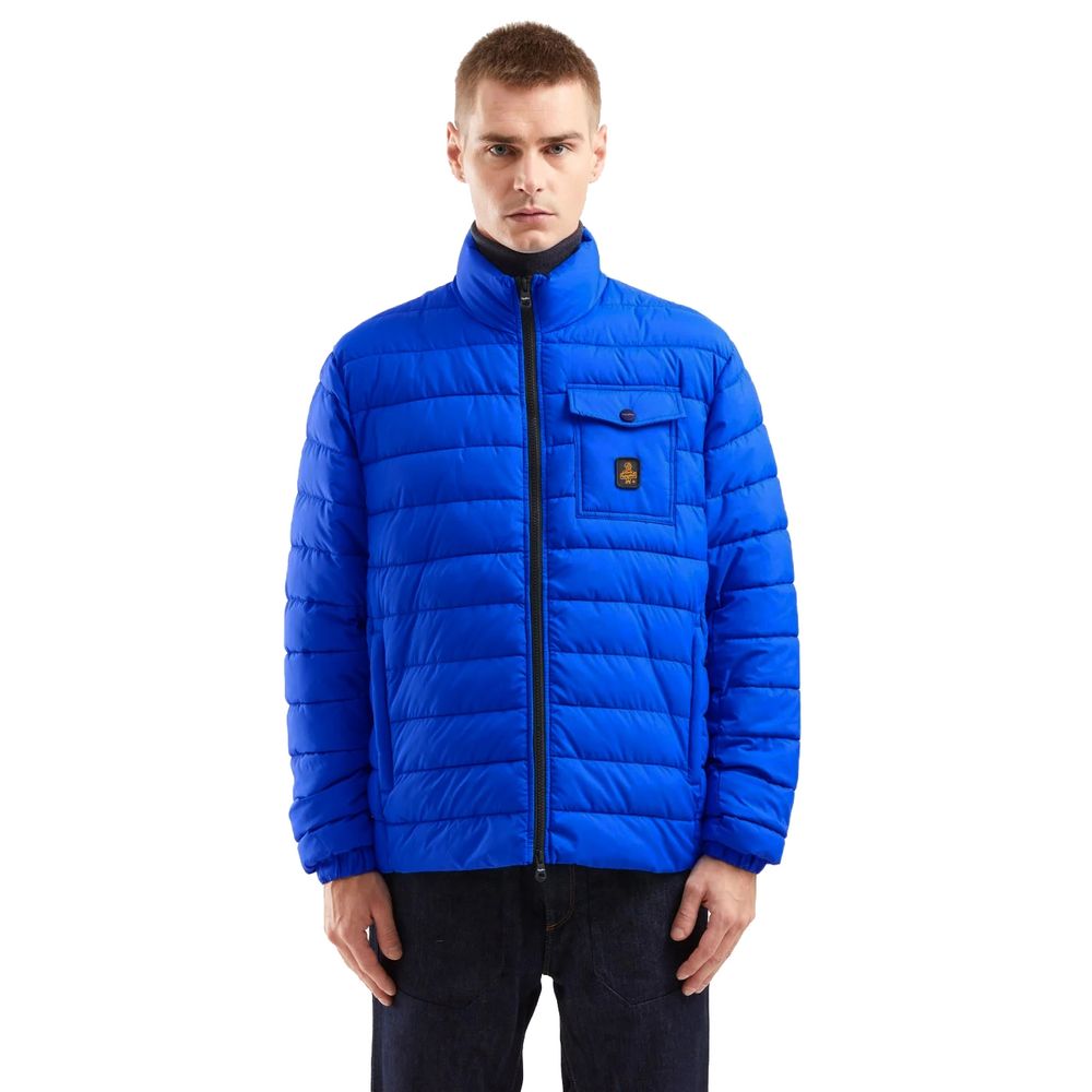 Refrigiwear Men's Padded Nylon Winter Jacket - Light Blue