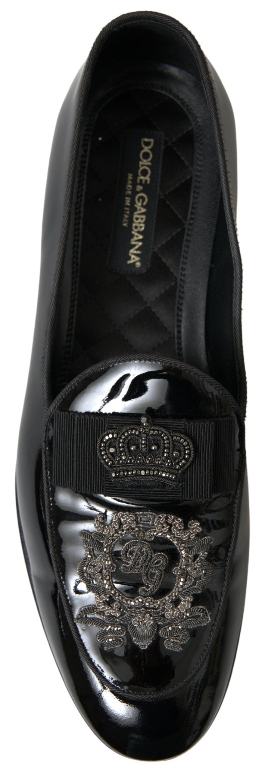 Dolce & Gabbana Elegant Black Patent Leather Loafers