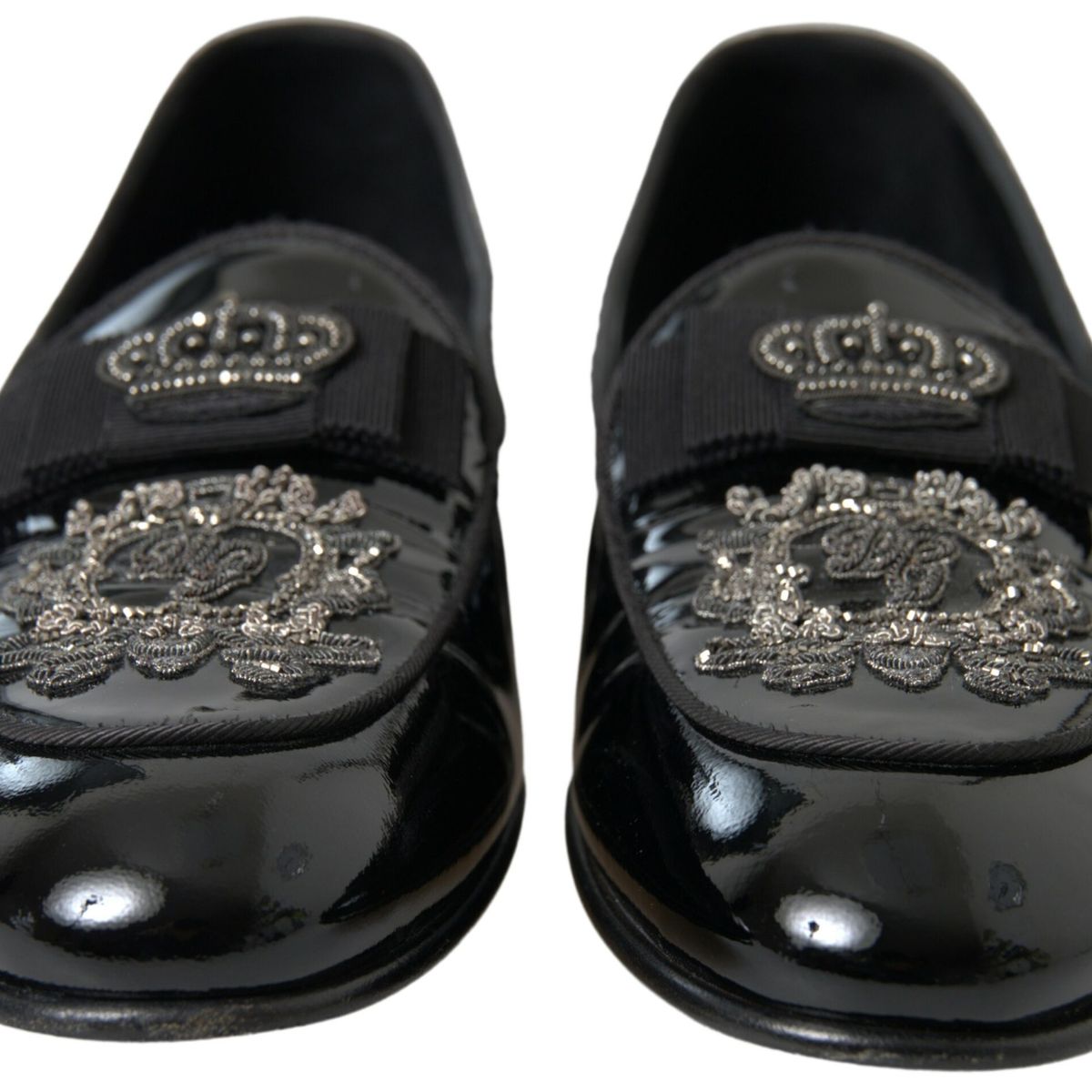 Dolce & Gabbana Elegant Black Patent Leather Loafers