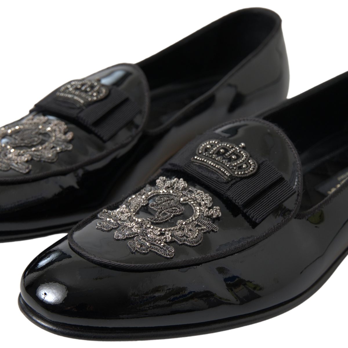 Dolce & Gabbana Elegant Black Patent Leather Loafers