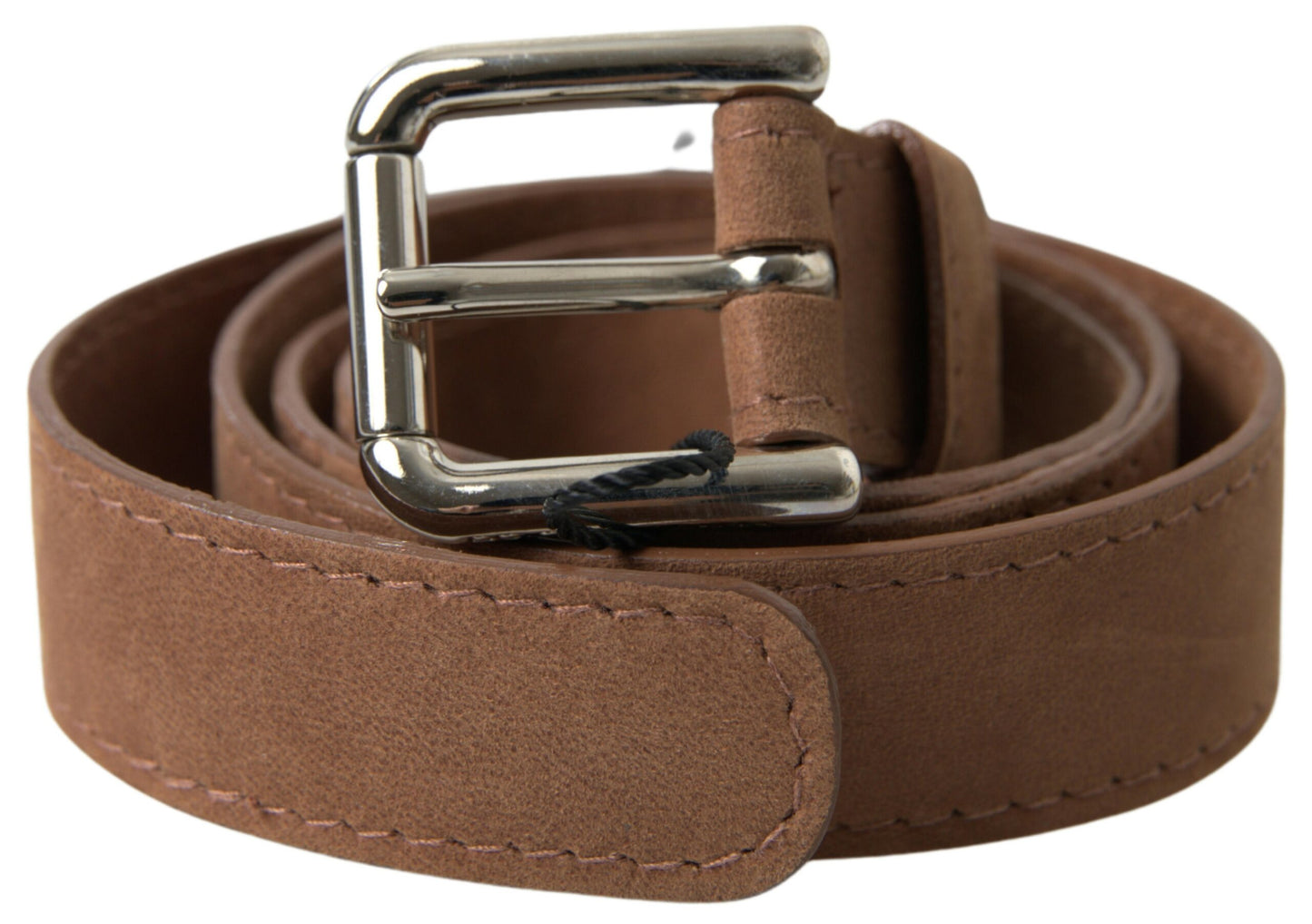 Dolce & Gabbana Elegant Leather Belt with Metal Buckle