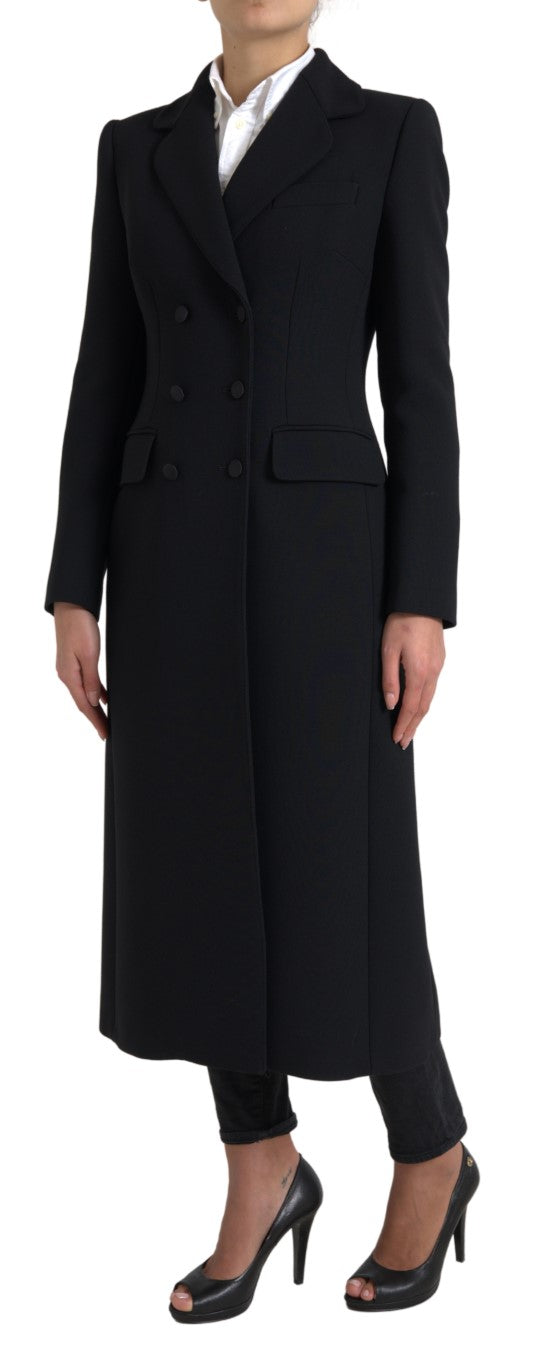 Dolce & Gabbana Elegant Double Breasted Wool Coat