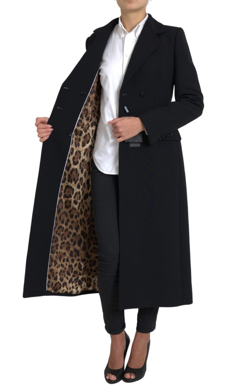 Dolce & Gabbana Elegant Double Breasted Wool Coat