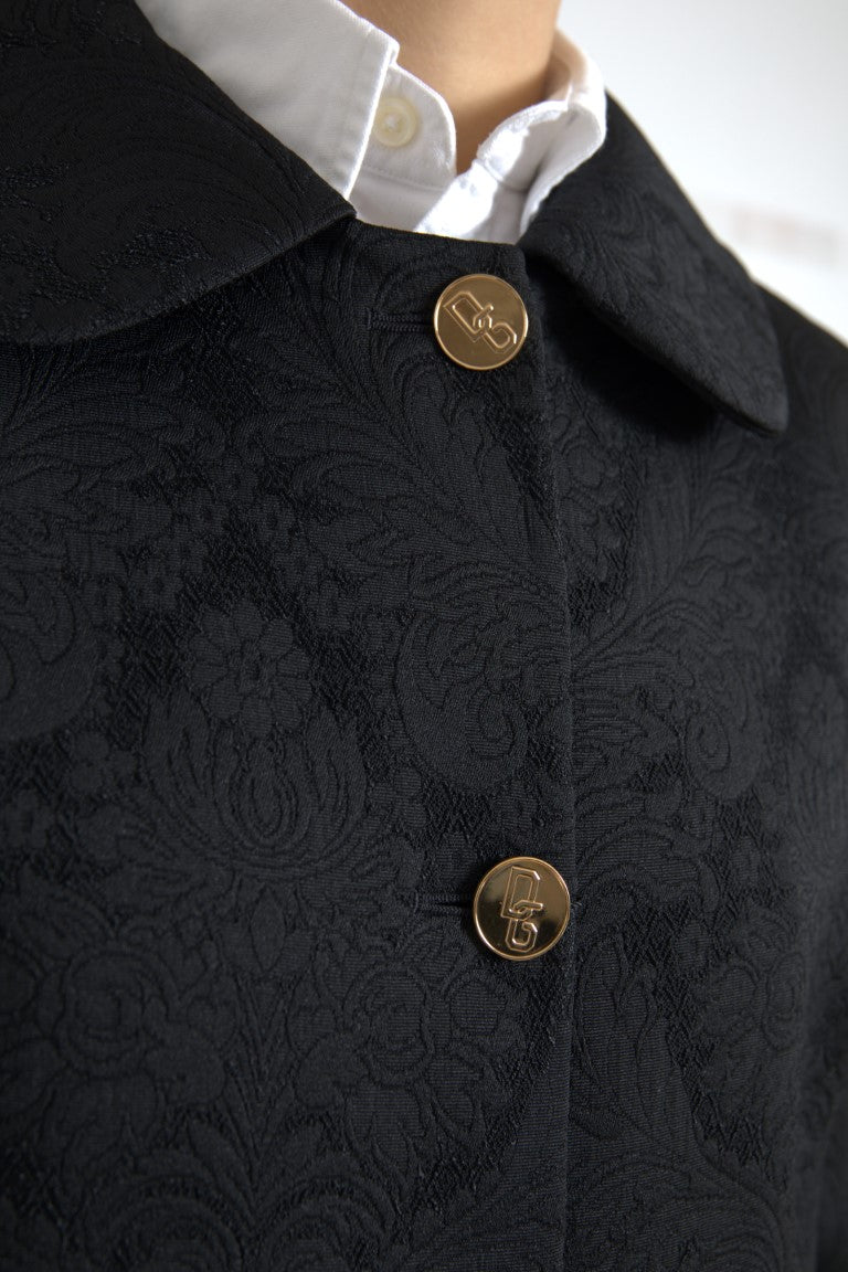 Dolce & Gabbana Elegant Black Tailored Blazer Jacket