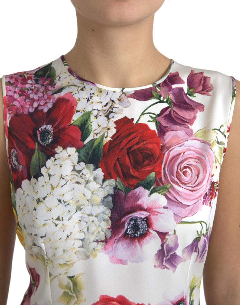 Dolce & Gabbana Silk Blend Floral Tank Top - Exquisite Craftsmanship