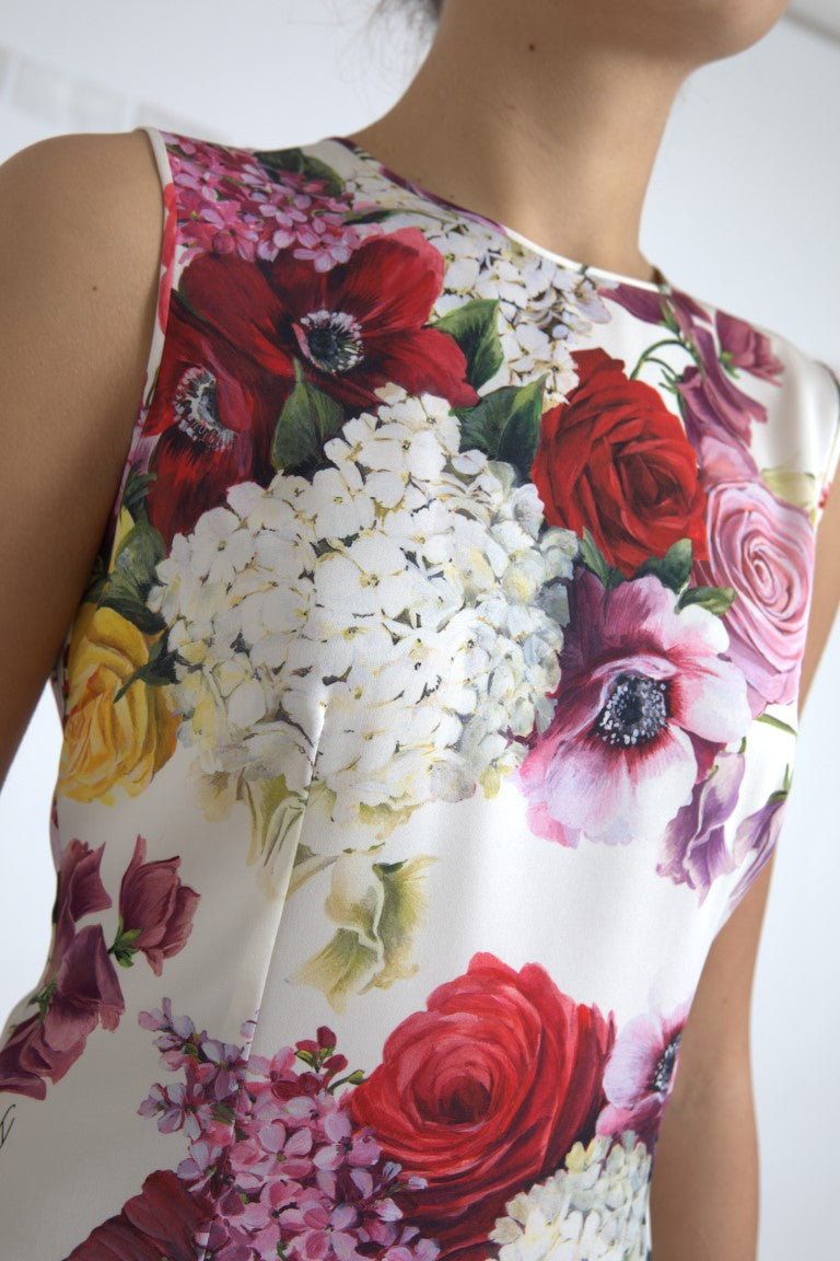 Dolce & Gabbana Silk Blend Floral Tank Top - Exquisite Craftsmanship