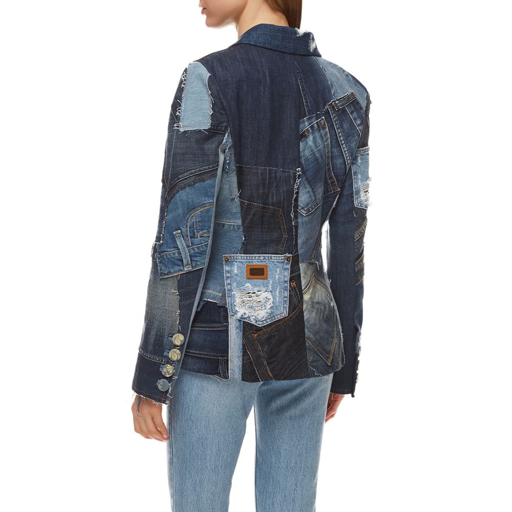 Dolce & Gabbana Iconic Designer Denim Jacket in Blue