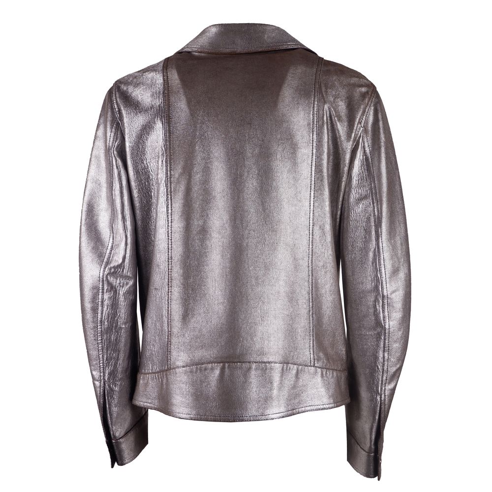 Dolce & Gabbana Chic Vintage Effect Lambskin Leather Jacket