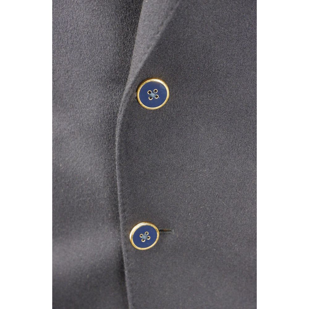 Dolce & Gabbana Elegant Dark Blue Cashmere Jacket