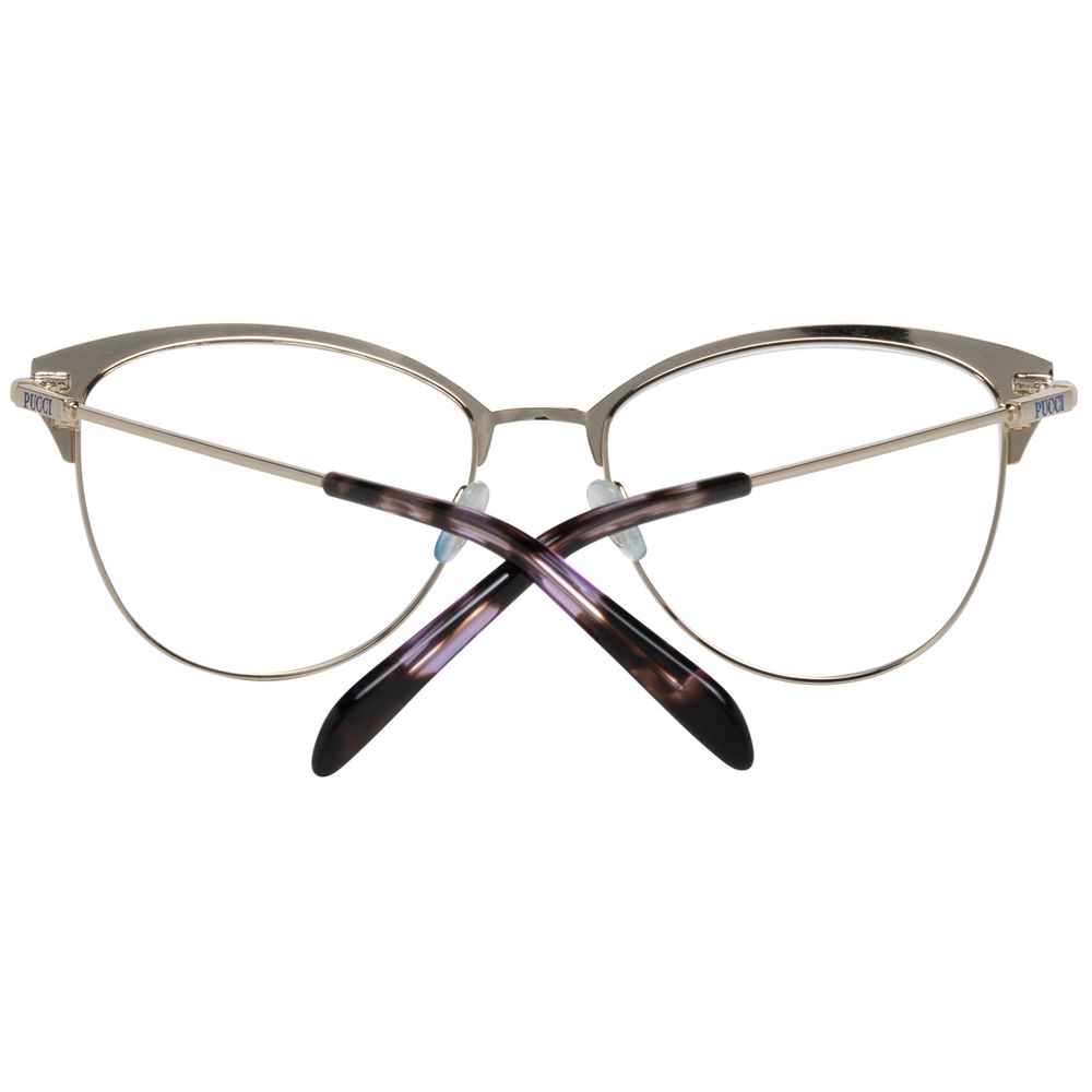 Emilio Pucci Gold Women Optical Frames