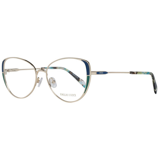 Emilio Pucci Gold Women Optical Frames