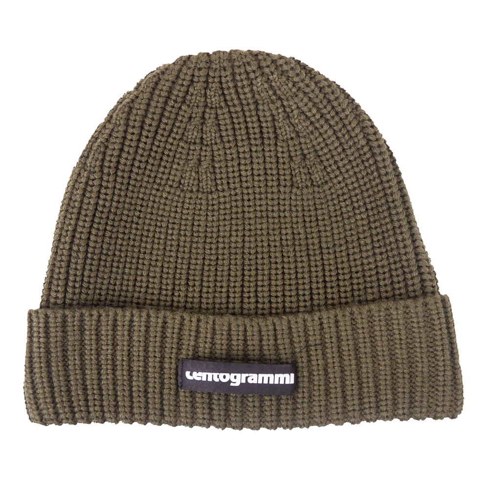 Centogrammi Unisex Wool Blend Cap with Contrasting Logo