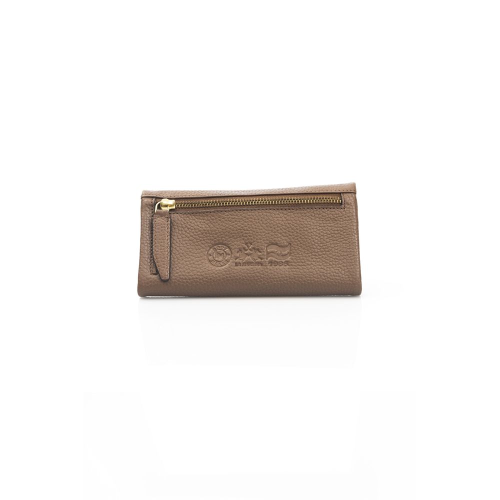 La Martina Brown Leather Women Wallet