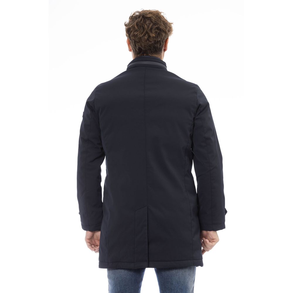 Baldinini Trend Blue Polyester Men's Jacket