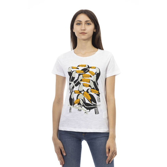 Trussardi Action White Cotton Women T-Shirt