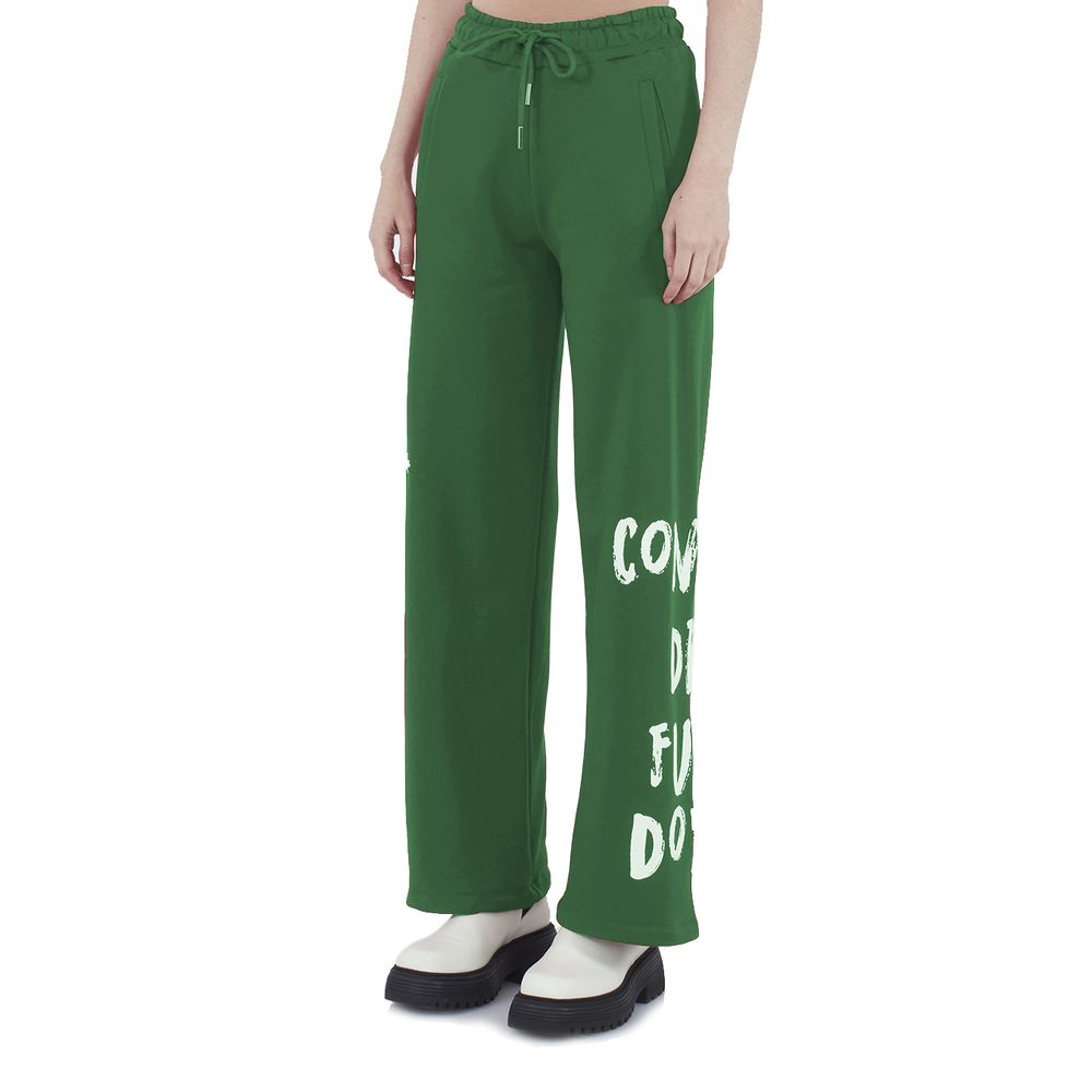 Comme Des Fuckdown Chic Cotton Track Pants with Dual Logo Detailing