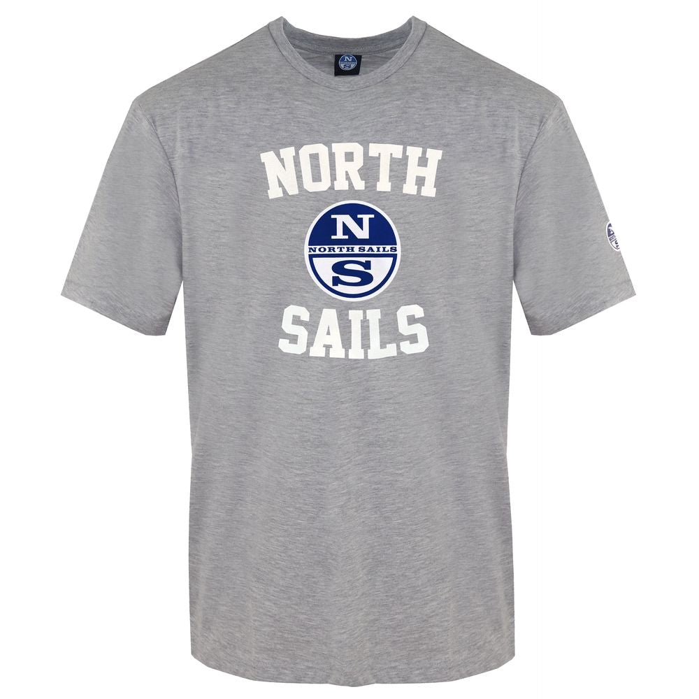 North Sails Gray Cotton Men's T-Shirt