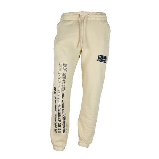 Diego Venturino Beige Cotton Men's Track Trousers