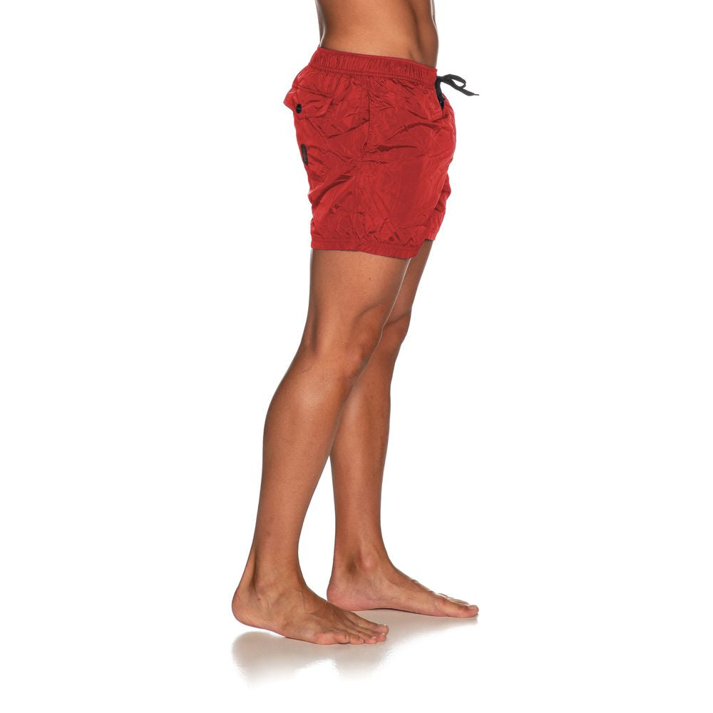 Refrigiwear Red Nylon Men Swim Shorts