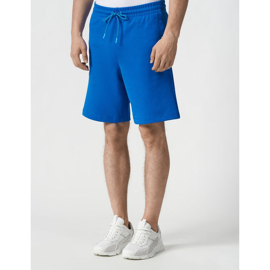 Bikkembergs Blue Cotton Men Short