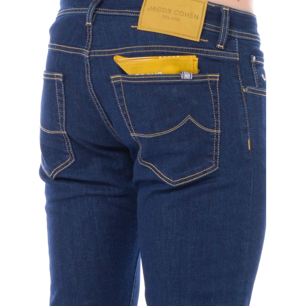 Jacob Cohen Blue Cotton Men Jeans