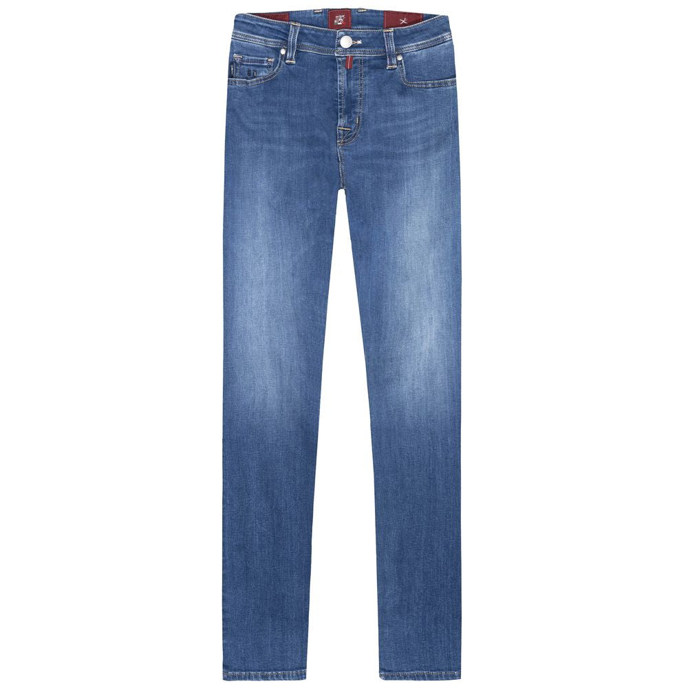 Tramarossa Light Blue Cotton Men Jeans