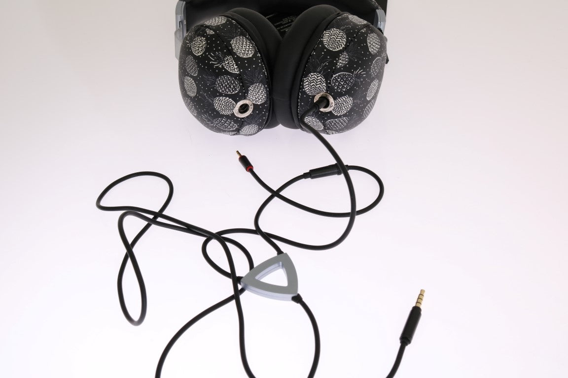 Dolce & Gabbana Chic Pineapple Leather Headphones