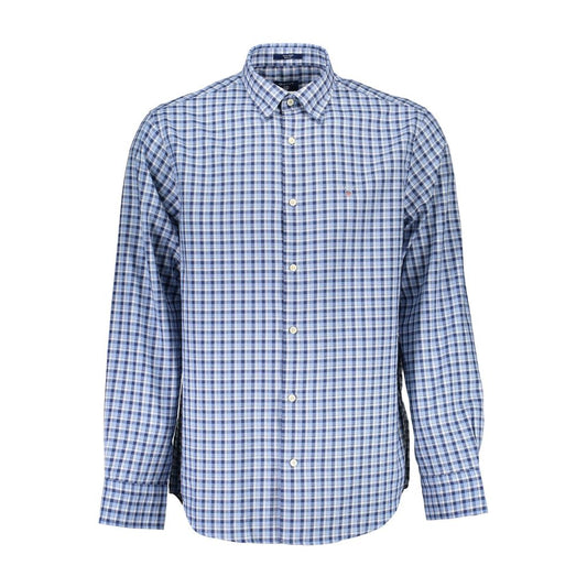 Gant Light Blue Cotton Men Shirt