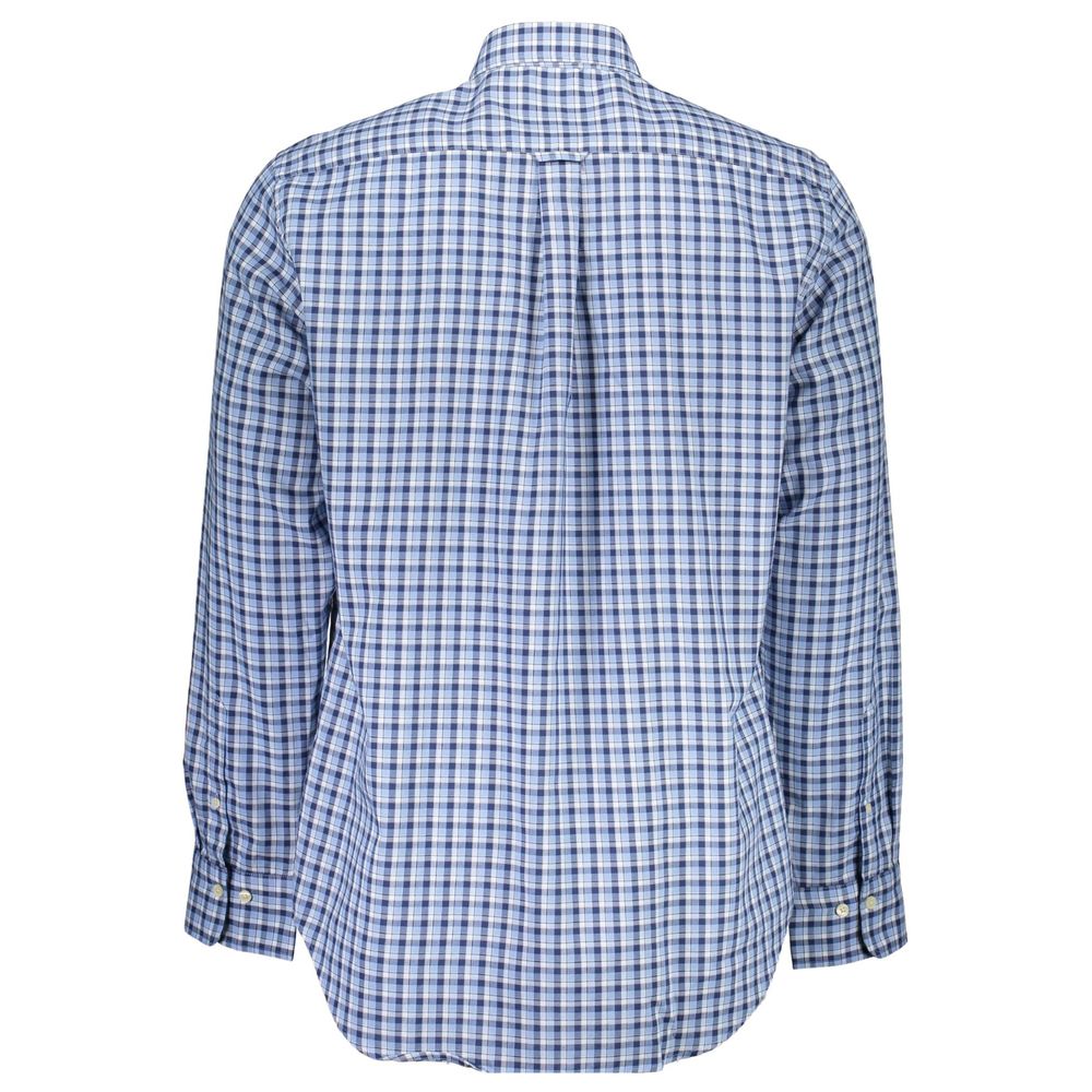 Gant Light Blue Cotton Men Shirt