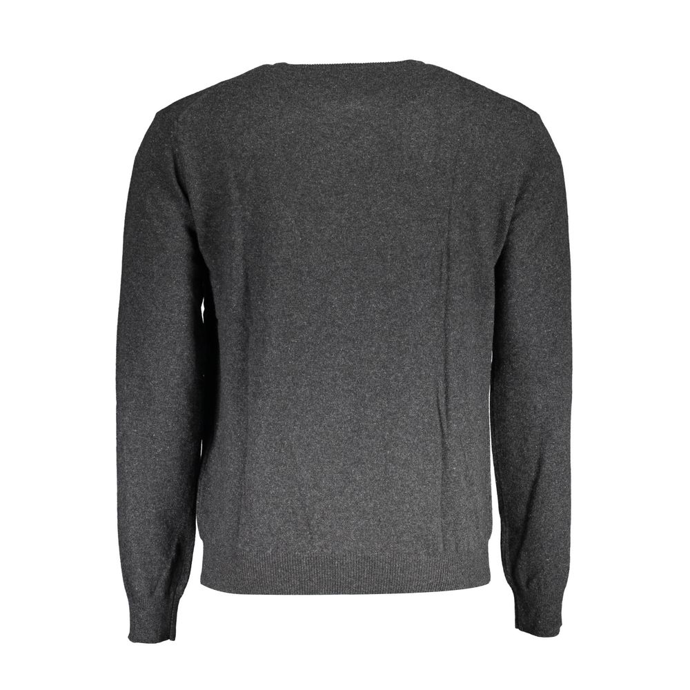 La Martina Gray Wool Men Sweater