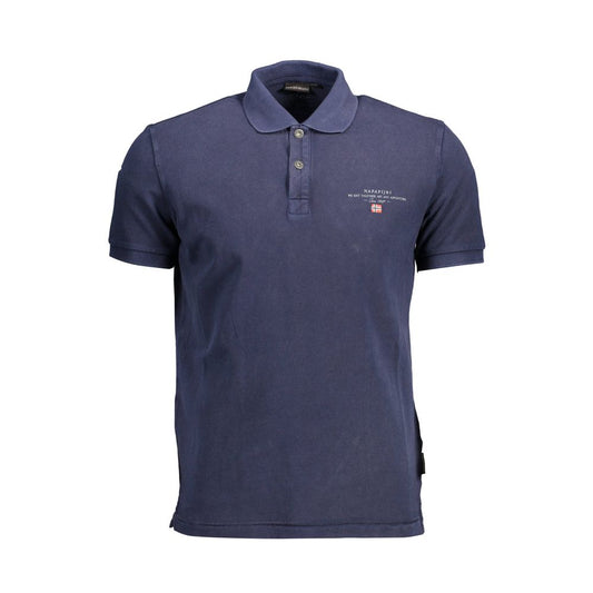 Napapijri Blue Cotton Men Polo