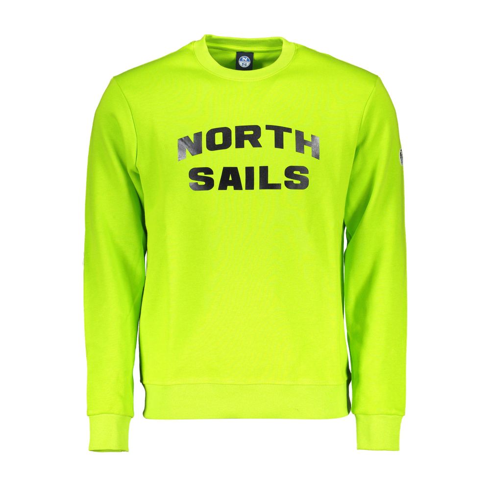 North Sails Green Cotton Men Sweater