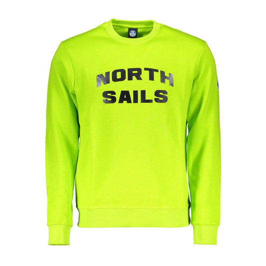 North Sails Green Cotton Men Sweater