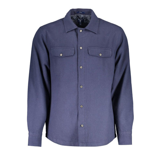 Gant Blue Cotton Men Shirt