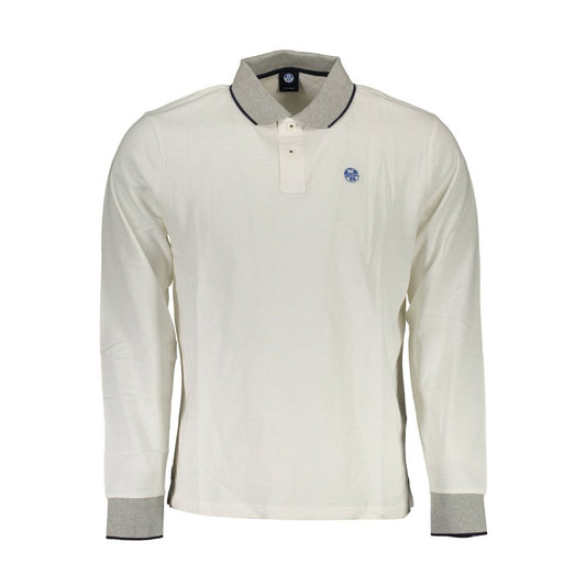 North Sails White Cotton Men Polo Shirt