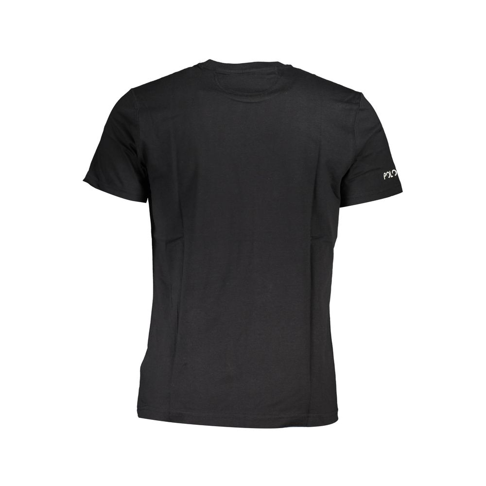 La Martina Black Cotton Men T-Shirt