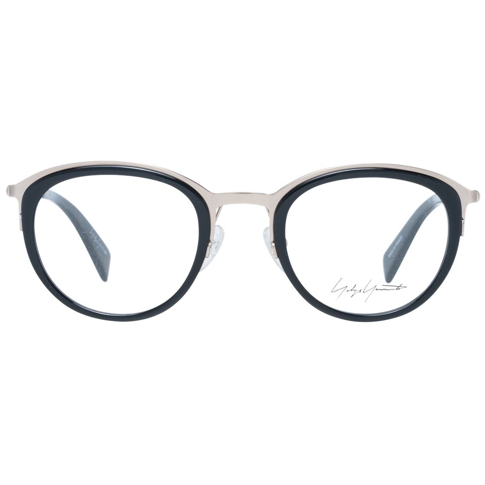 Yohji Yamamoto Black Unisex Optical Frames