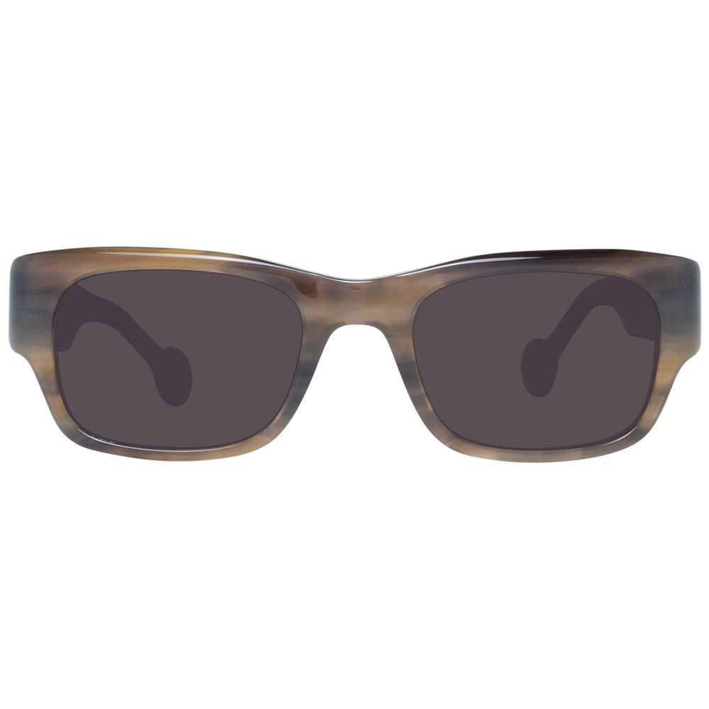 Hally & Son Brown Unisex Sunglasses