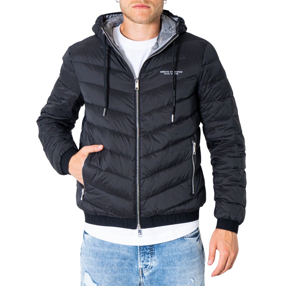 Armani Exchange Black Polyester Jacket