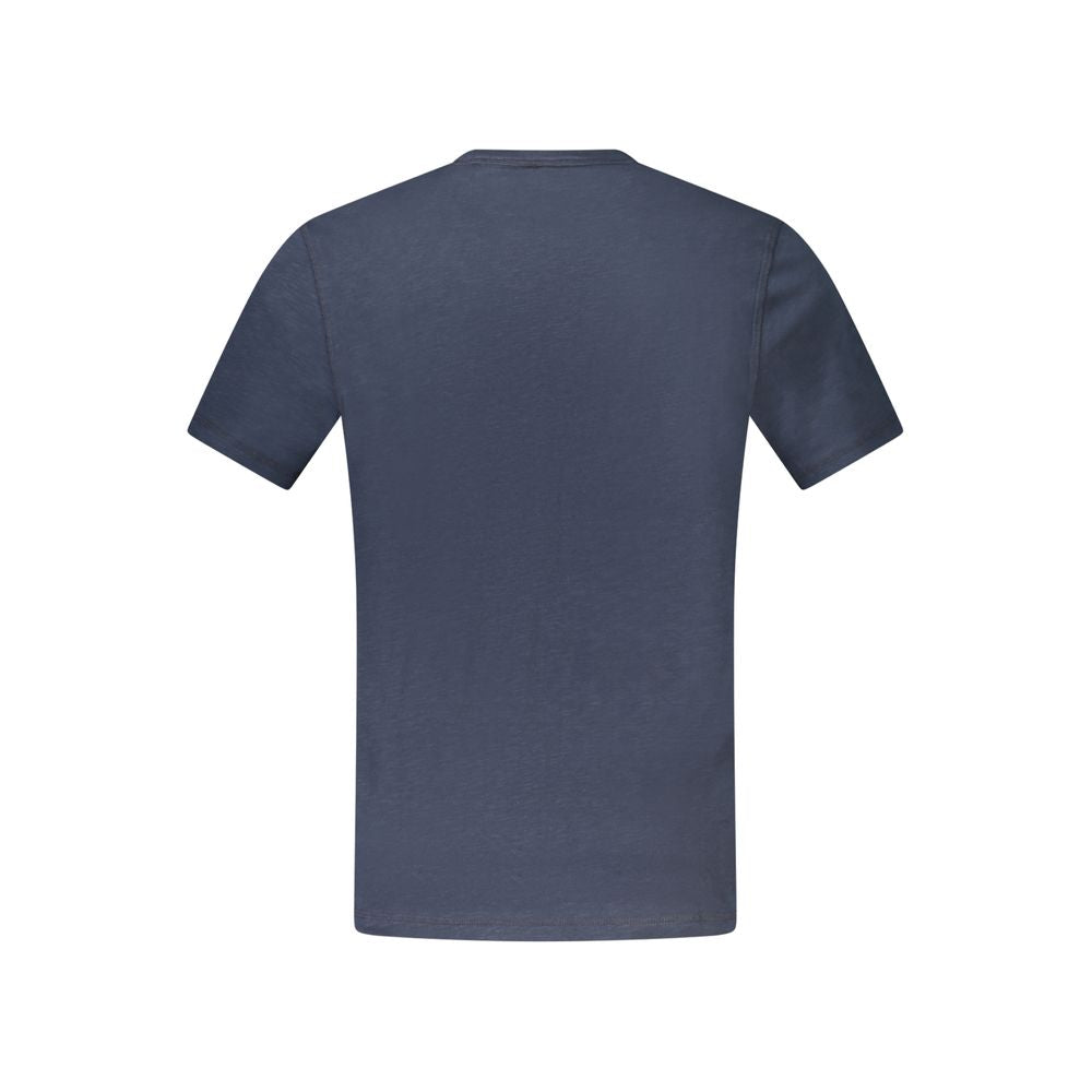 Hugo Boss Blue Cotton Men T-Shirt