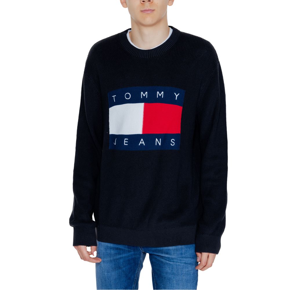 Tommy Hilfiger Jeans Black Cotton Cotton Sweater