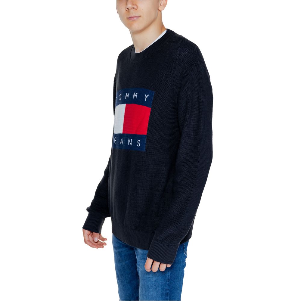 Tommy Hilfiger Jeans Black Cotton Cotton Sweater