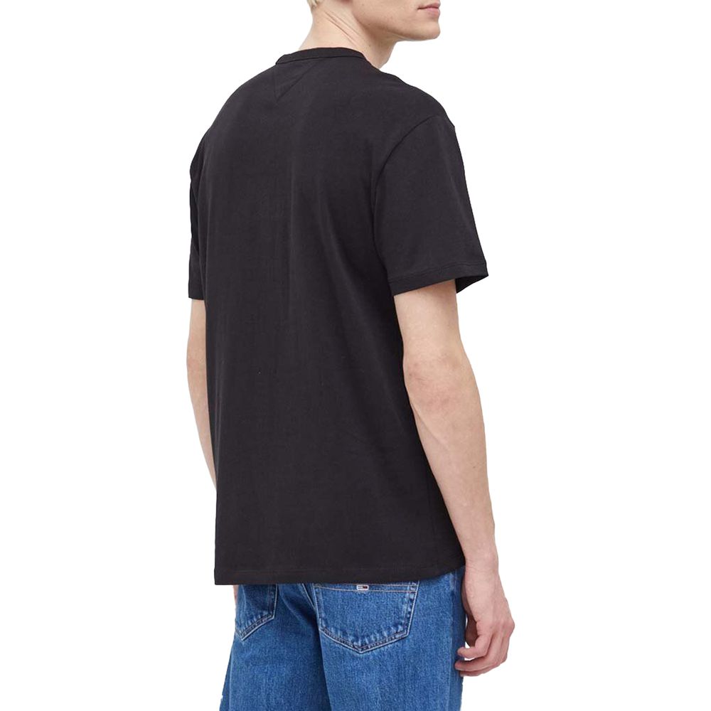 Tommy Hilfiger Jeans Black Cotton Cotton T-Shirt