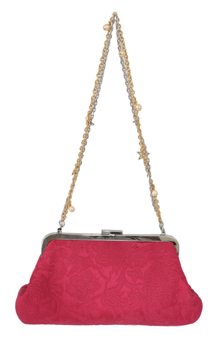 Dolce & Gabbana Elegant Evening Party Clutch in Pink