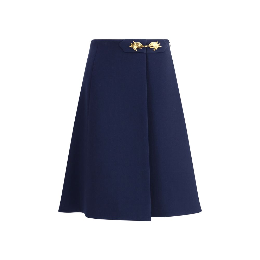 Valentino Midi Skirt with Pleat